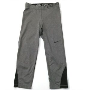 Nike Pro Dri-Fit Capri Athletic Pants Leggings Youth Medium